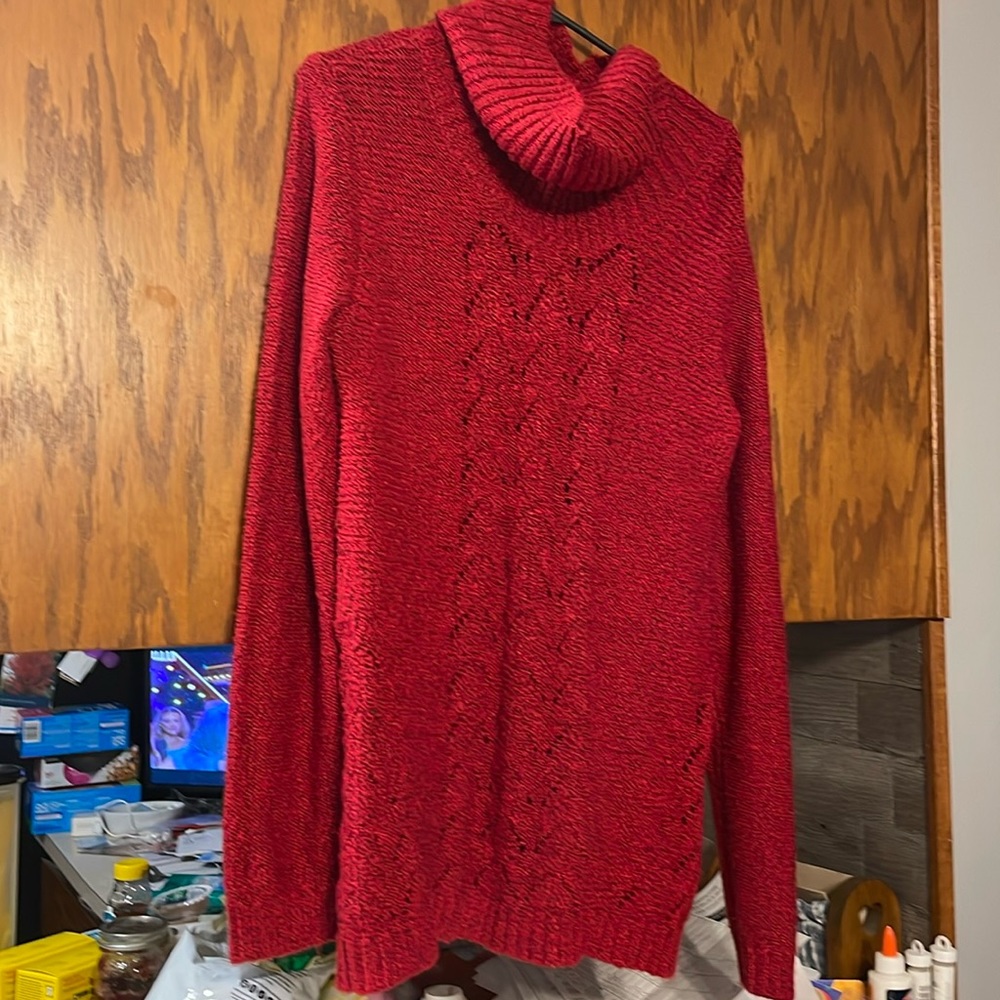 Red sweater from by design. Nice and warm.